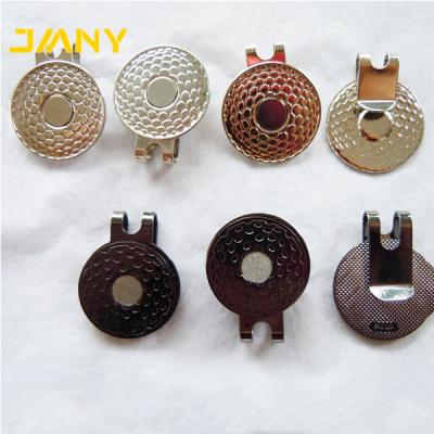 China Loose Brass/Copper/Zinc Alloy/Iron Bronze Gold Plated Magnetic Golf Ball Maker Cap Clips Cap Clips With Custom Ball Marker for sale