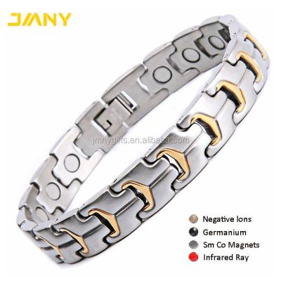 China 316L Stainless Steel Personalized Bio Stainless Steel 316L Magnetic Bracelet for sale