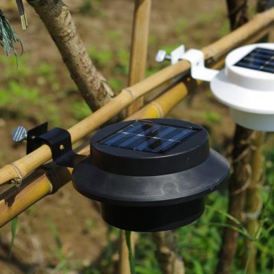 China Solar LANDSCAPE LED Lights Waterproof White Solar Gutter Light 3 LED Solar Fence Lamp Solar Water Tank Lamp for sale