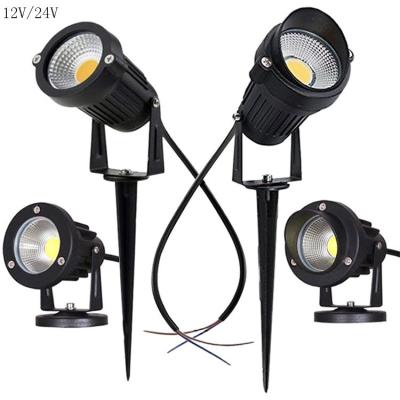 China Black LANDSCAPE Low Voltage Outdoor Landscape Mini 12V 24V Spike Led Garden Light for sale