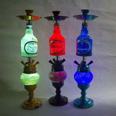 China Hooka 2021 big shisha china factory glass hookah 2 pipe 4 pipe cheap wholesale hookah shisha electric for sale