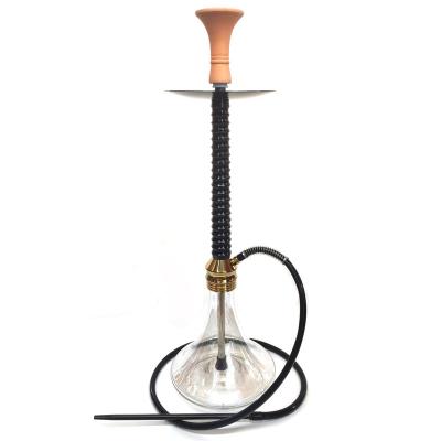 China Custom Colored Porous Led Light Cup Aluminum Alloy Shisha Set Hookah Stem Kit for sale