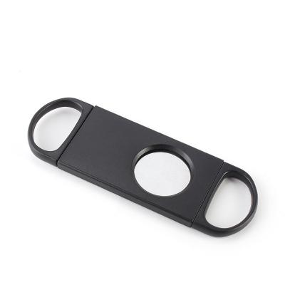 China Logo Plastic Personalized Cutters Small Custom Wholesale Minimalist Cut Beginner Color Cheap Black Cigar Cutter for sale