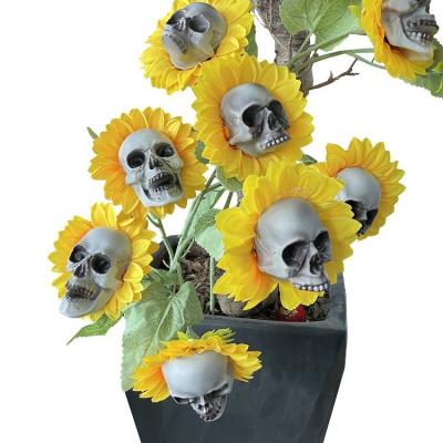 China New Hot Sale Wholesale Durable Outdoor Creative Halloween Animated Garden Decorations Sunflower Flower Ornament for sale