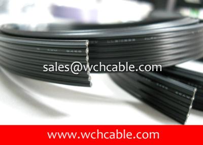 China PVC Flat Ribbon Cable UL2468 #26AWG 10Pins 1.40mm Pitch Top Coated Conductor for sale