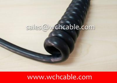 China UL21769 High Voltage Protection Power Control Curly Cable 105C 1000V (Sunlight Resistant) for sale