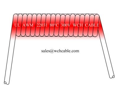 China UL22031 Electric Equipment Extendable Curly Cable for sale