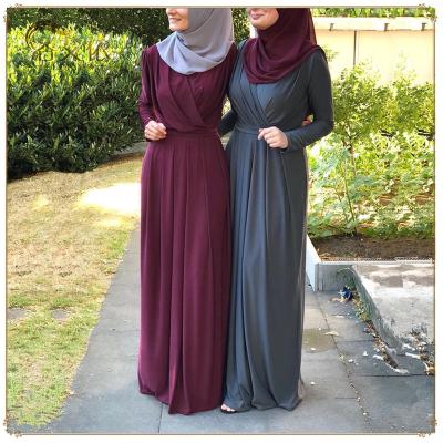 China 2020 Anti-wrinkle dubai lace top muslim evening dress for abaya muslim muslim dress for women islamic dresses dubai moroccan style for sale