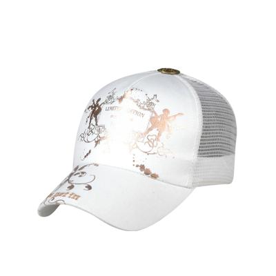 China Mesh Sequin Waterproof Colorful Applique Snapback Fashion Trucker Hat for sale