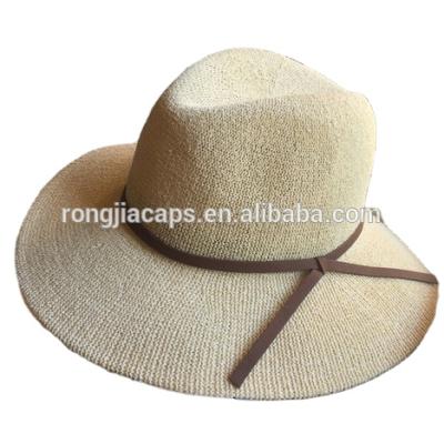 China 100% 100% Handmade Straw Hats Summer Chinese Straw Hat Sun Hats for sale