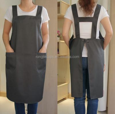 China Washable Washable Polyester Chefs Apron With Pockets for sale