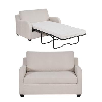 China Living Room Furniture Convertible Fabric 2 Seater Sofa Folding 2 Into 1 Sofa Bed 2 Seater With Mattress for sale