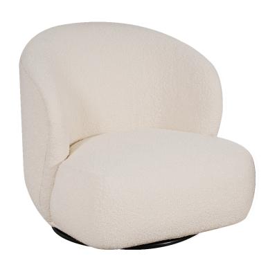 China Lazy Swivel Rotating Sofa Floor Sofa Chair Single Living Room Sofa New Arrival Furniture Factory Rotating Chairs Seat Nordic Style for sale