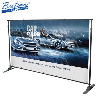 China Heavy Duty Heavy Duty Telescoping Backdrop Stand Trade Show Banner Stand Portable Sign Stand for sale