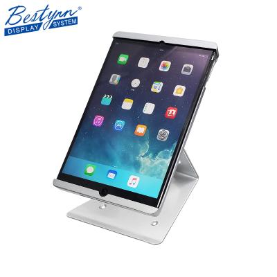 China 360 Rotation Adjustable Tablet Stand Countertop Flexible I-pad Stand Safe Lock With Keys for sale