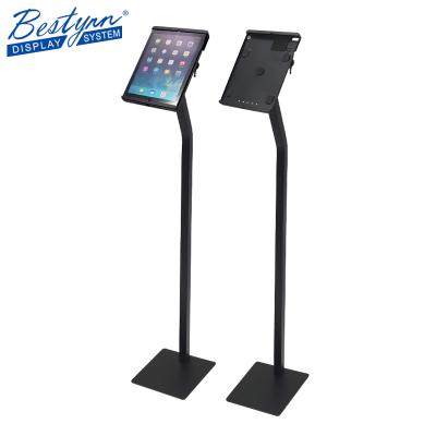 China Adjustable Custom 10.2 Inch Tablet Stand 360 Rotation I-Pad Stand Floor Safe Lock for sale