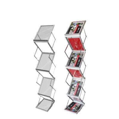 China Modern desktop brochure magazine display stand news paper rack exhibition rack for sale