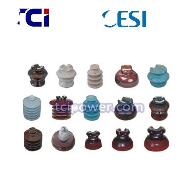 China LOW VOLTAGE E95 Chinese manufacturer TCI porcelain pin high voltage insulator for transmission line with shaft for sale