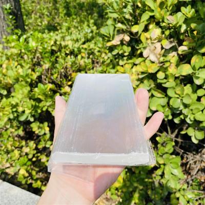 China Dong Hai Wholesale Hot Sale Polished Large High Quality Flat Cut Selenite Slab Crystals Healing Stones for sale