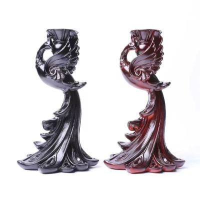 China China Wholesale Crystal Sphere Stand Resin-made Phoenix Shaped Ornaments for sale