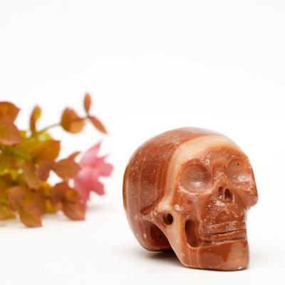 China Dong Hai 2021 High Quality Natural Healing Craft Reiki Crystal Carving Gemstone Carved Skulls For Sale At Discount for sale