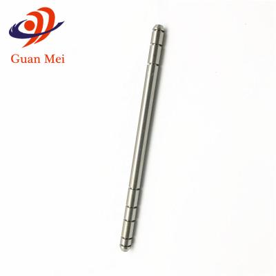 China Hardware Parts CNC Aluminum Metal Stainless Steel Wire Customized Rotation Knurled Shaft for sale