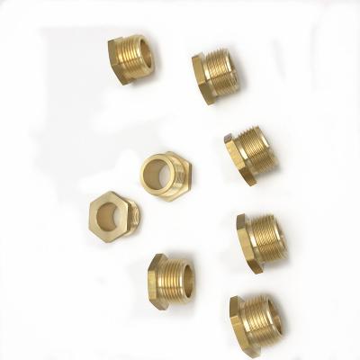 China Heavy Industry CNC Lathe Part Threaded Insert Brass Nut For Auto Components for sale