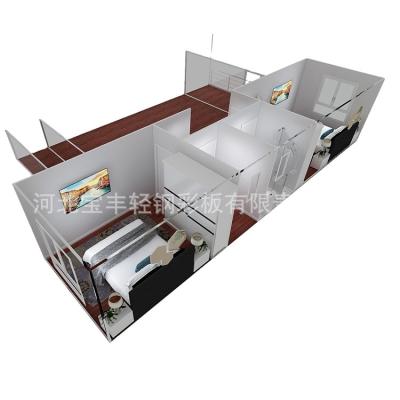 China Large Modern Fully Furnished Fast Prefab Concrete House Clean Cement Prefab House Design Luxury Modular Duplex Prefab House for sale