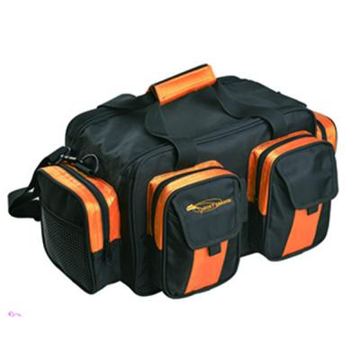 China UNIVERSAL fishing tackle bag with four plastic boxes for sale