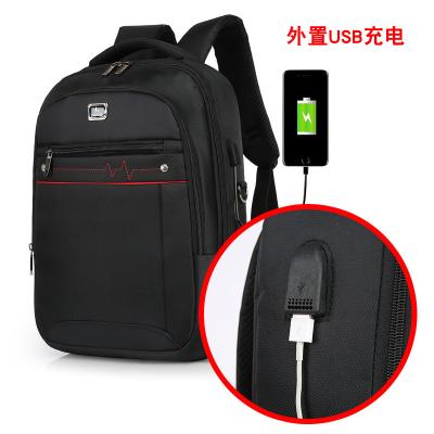 China Polyester Business Fashion Hotselling Swissgear Style Light Weight Nylon Laptop Backpack Bag With USB Charger for sale