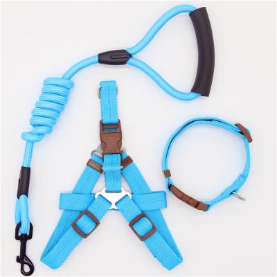 China DETACHED Factory Goods Hot Selling Adjustable Soft Pet Harness Collar And Leash Set for sale