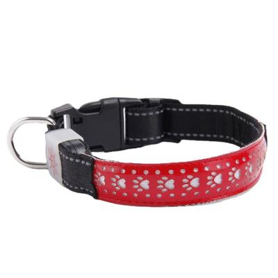 China New Hot Selling Personalized Style LED Reflective Dog Collars Walking Dog Collars for sale