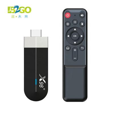 China HD TV OEM Customize X98 S500 Android Amlogic S905Y4 2.4G/5G WiFi 4K H.265 HEVC BT Media Player Mini TV Stick 11.0 for sale