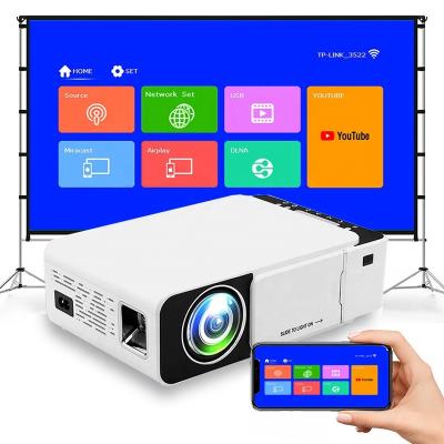 China B2GO Speakers Factory Built-in T5 Projector Led Wifi Mirroring Cellular 2500 Lumens Mini Projector 100V-240v for sale