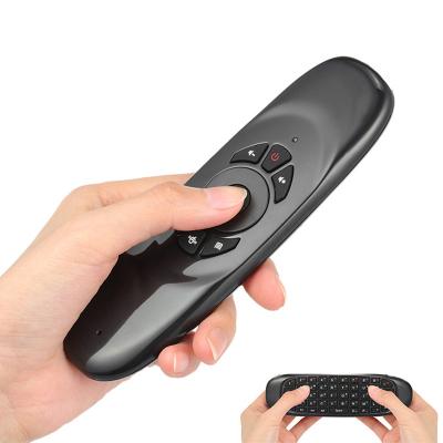 China C120 Air Bamboo Wireless Keyboard Factory Supply 2.4GHz Mouse With Mini QWERTY Keyboard Remote Control For Set Top Box for sale