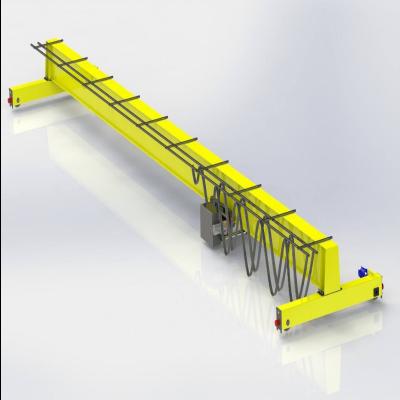 China Bridge Crane Overhead Crane 12 Ton 4 Ton Overhead Crane Single Beam Bridge Overhead Crane for sale