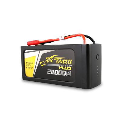 China LED Display Tattu 22000Mah 6s 22.2v Agriculture UAV Drone Cell Battery Crop Drone Lipo Battery for sale