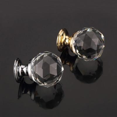 China Furniture Hardware Drawer Knob For Cheap Cabinet Furniture Hardware Style Crystal Glass Cabinet Drawer Knobs for sale