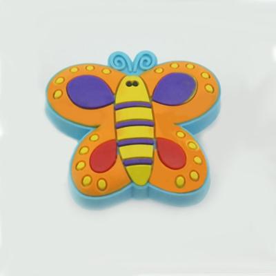 China Cabinet Cartoon Butterfly Design Kids Furniture Cabinet Knob for sale