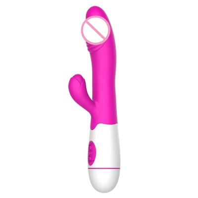 China Hot Selling 30 Fashion Silicone+ABS Waterproof G-spot Sex Toy Vibrator Dildos For Women for sale