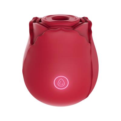 China 10 Mode Rose Vibration Shaped Quiet Toy Female Adult Sex Toy Vibrator Suction Cup Female Masturbator for sale