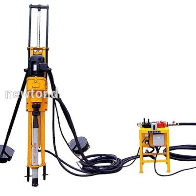 China High efficiency drilling rig hongwuhuan portable electric drilling rig HQD70 small DTH for mine 20m for sale