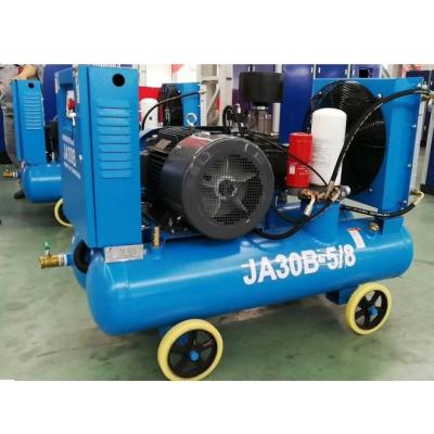 China 22kw 8bar 3.5m3/min Lubricated Electric Motor IP54 Portable Screw Air Compressor for Engineering Projects for sale