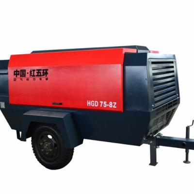 China 10m3/min 13bar IP54 Lubricated Electric Driven Mining Screw Electric Driven Portable Air Compressor for sale