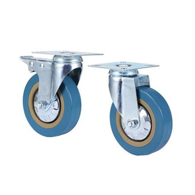 China Other Two Inch Industrial Casters 2.5 3 Inch Flat Bottom Universal Wheels 4 Inch Dining Car Casters Lightweight Silent Handcart Wheels for sale