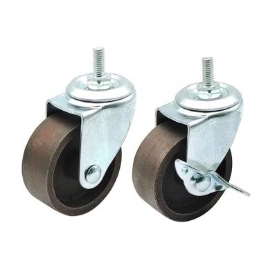 China 1.5 other 2 2.5 3 4 inch all iron wheel screw industrial universal casters painting workshop universal cast iron swivel casters for sale