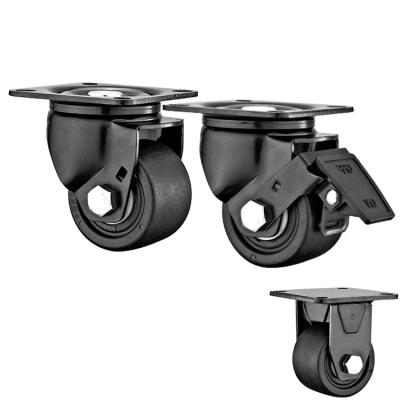 China Other Caster Wheels 3inch Caster Wheels 2inch Unbraked 2.5inch Heavy Duty Revolving Nylon Fiberglass Wheels With Brakes for sale