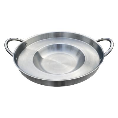 China Cookware Sustainable Hot High Quality Round Stainless Steel Comals Grill Pan for sale