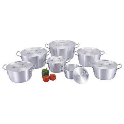 China 7PCS Sustainable Aluminum Pot Set Cookware Set for sale