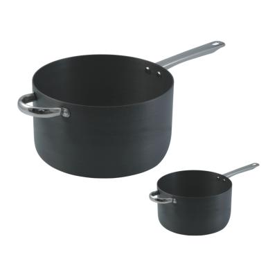 China Sustainable Hot Salt Soup Aluminum Nonstick Pot Set Cookware Hard-Anodized Set for sale